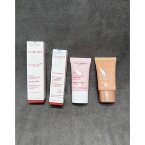 Clarins Travel Size MINI Lot Hydrating Mist, Cream, Mask Gel & Sunscreen